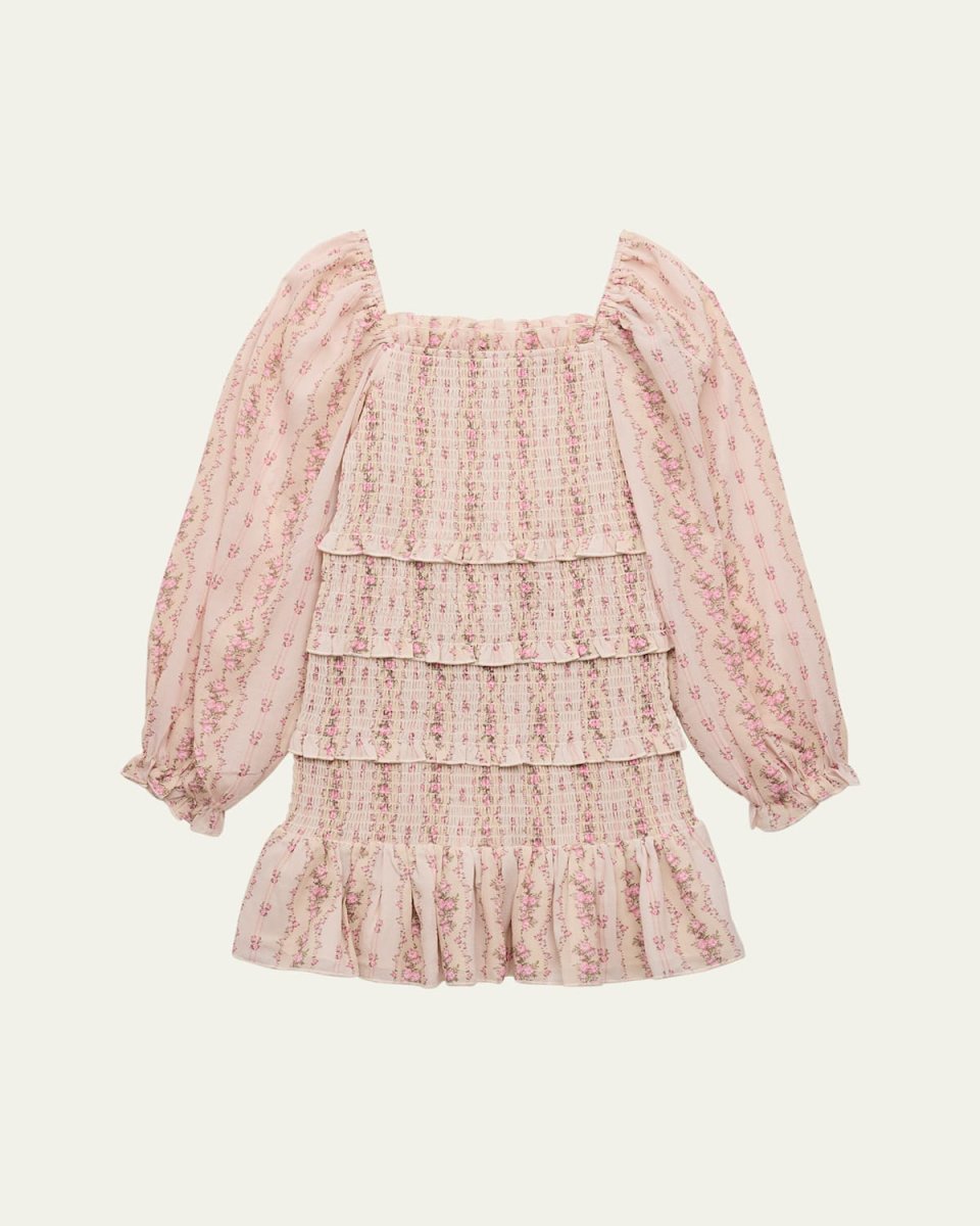 Girl's Tween Laila Long-Sleeve Dress, Size S-X